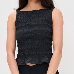 Peachy Den The Deba Top in Onyx, Size M